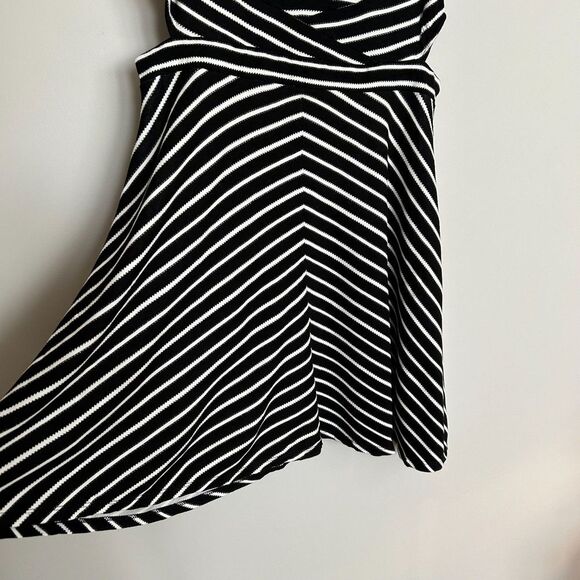 Xhilaration Striped Fit and Flare Cut Out Dress - Picture 5 of 8